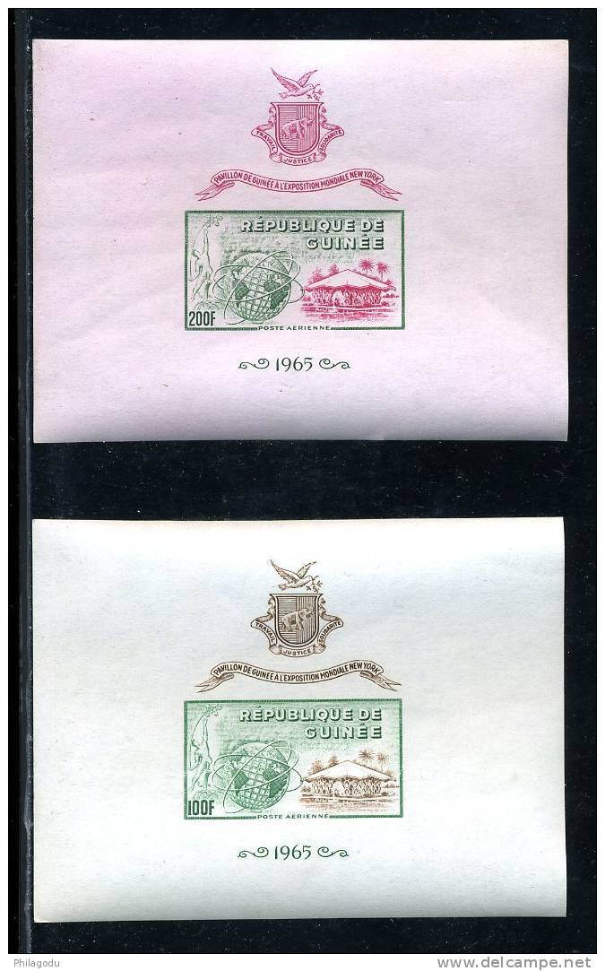 EXPO New York 1965    GUINEE  Blocs 2/3**  Cote  6E - Sonstige & Ohne Zuordnung