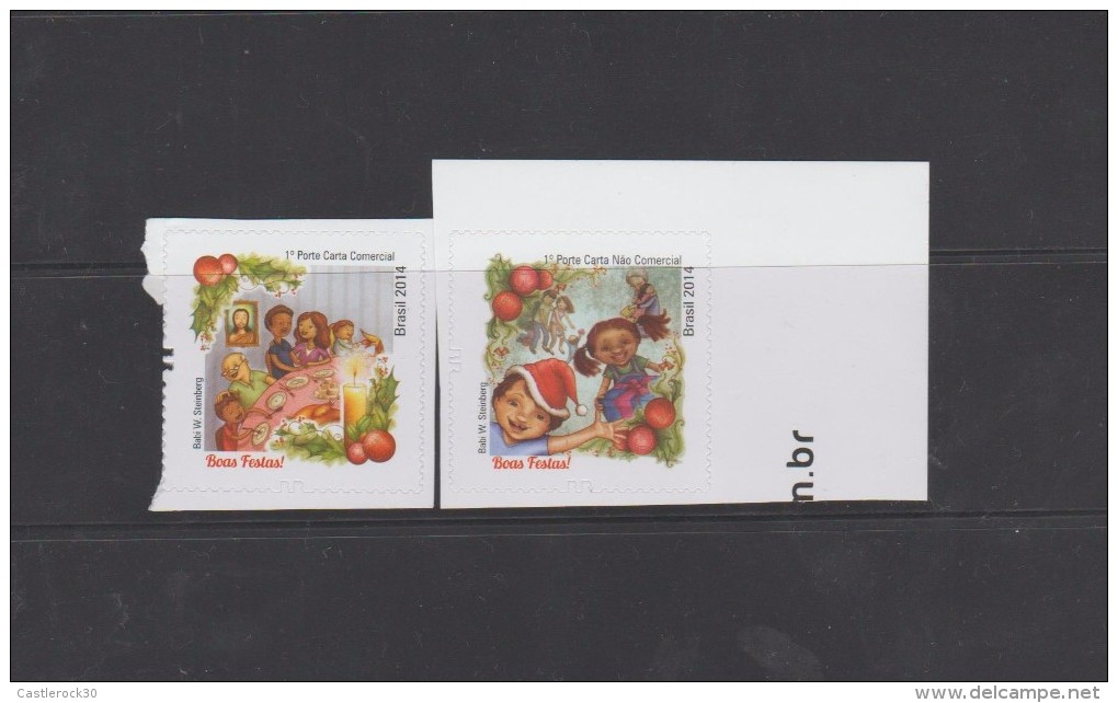 O) 2014 BRAZIL, CHRISTMAS, HOLIDAYS, ADHESIVES - STICKERS, XF - Nuovi