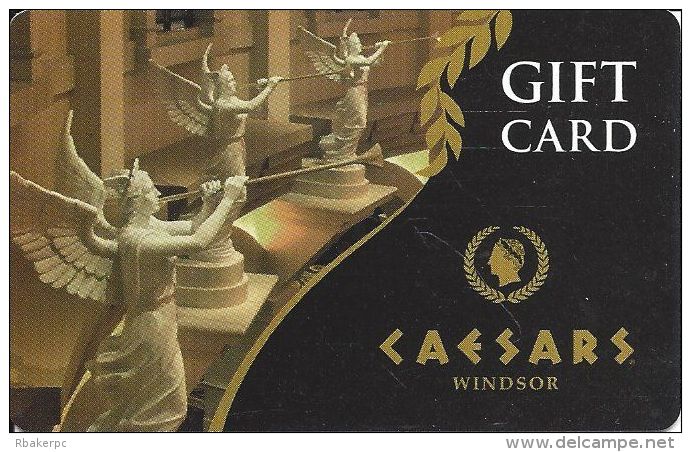 Gift Card From The Caesars Windsor Casino In Ontario Canada - Gift Cards