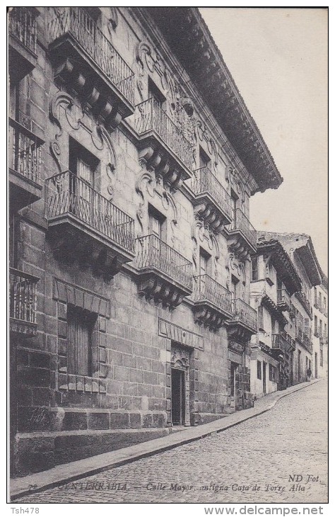 ESPAGNE---FUENTERRABIA--calle Mayor Antigna Casa De Torre Alta---voir 2 Scans - Autres & Non Classés