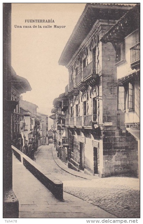 ESPAGNE---FUENTERRABIA--una Casa De La Calle Mayor ---voir 2 Scans - Autres & Non Classés