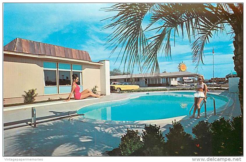 258739-Georgia, Augusta, Miles Motel, Swimming Pool, Southern Sales By Dexter Press No 5638-C - Augusta