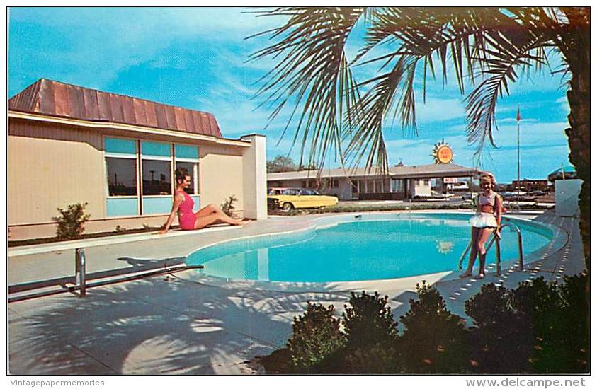 258741-Georgia, Augusta, Miles Motel, Swimming Pool, Southern Sales By Dexter Press No 5638-C - Augusta