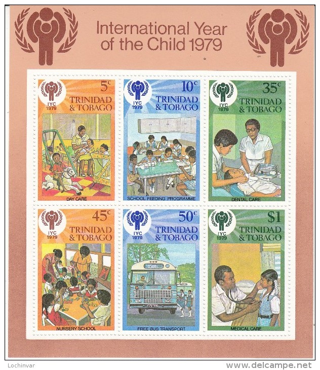 TRINIDAD/TOBAGO, 1979 INT YEAR OF THE CHILD MINISHEET MNH - Trinidad & Tobago (1962-...)