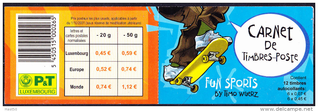 Luxemburg Luxembourg - FUN - Sport (Mi.Nr. MH 1564/9) 2002 - Postfrisch MNH - Cuadernillos