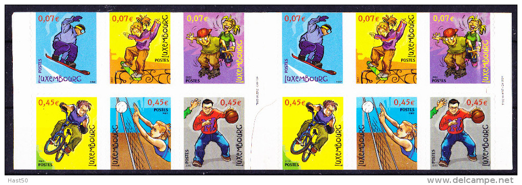 Luxemburg Luxembourg - FUN - Sport (Mi.Nr. MH 1564/9) 2002 - Postfrisch MNH - Cuadernillos