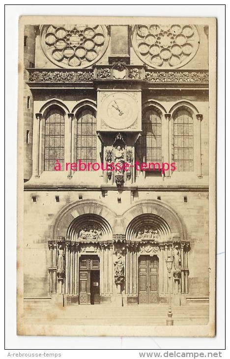 CDV Cathédrale De Strasbourg- Porte Latérale-photo Anonyme - Old (before 1900)