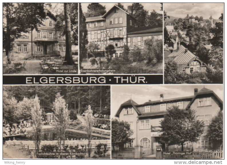 Elgersburg - S/w Mehrbildkarte 1 - Elgersburg