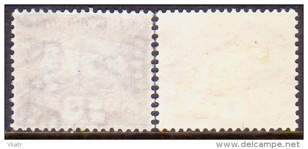 HONG KONG 1931-56 SG #D1a,1ab 1c MNH/MH Wmk Sideways Ordinary And Chalk-surfaced Paper Postage Due - Postage Due