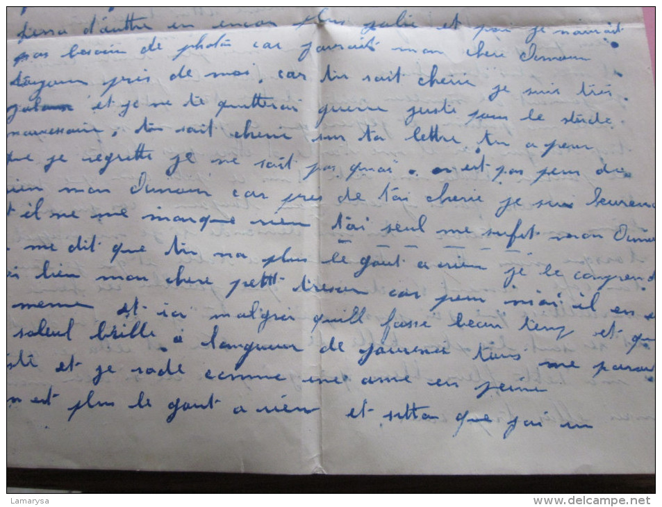 1949 LETTRE D'AMOUR ENTETE AMICALE DES STALAGS XII "MA JEANNE A MOI"..."JE T'ADORE" LIRE...MANUSCRIT N°2 - Manuscripts