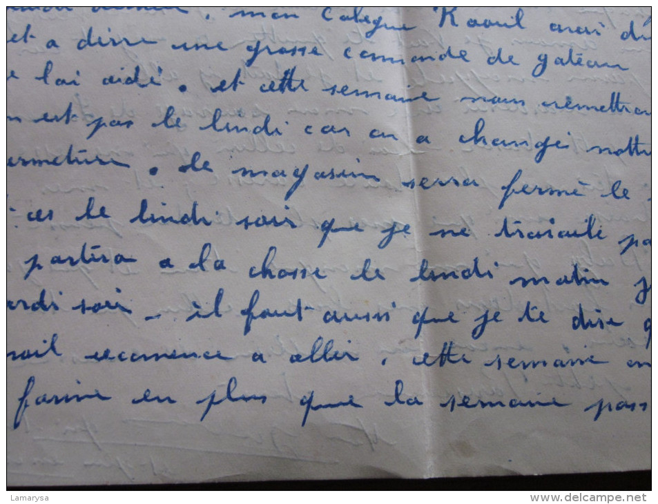 1949 LETTRE D'AMOUR ENTETE AMICALE DES STALAGS XII "MA JEANNE A MOI"..."JE T'ADORE" LIRE...MANUSCRIT N°2