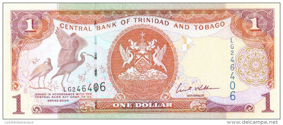 Billet Trinite Et Tobago 1 Dollar NEUF - Trinité & Tobago