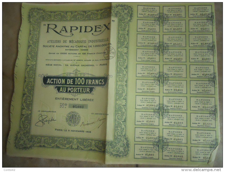 ACTION RAPIDES MECANIQUE - Industrie