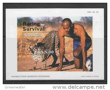 Namibia 1998 Racing For Survival M/s ** Mnh (26725G) - Namibië (1990- ...)