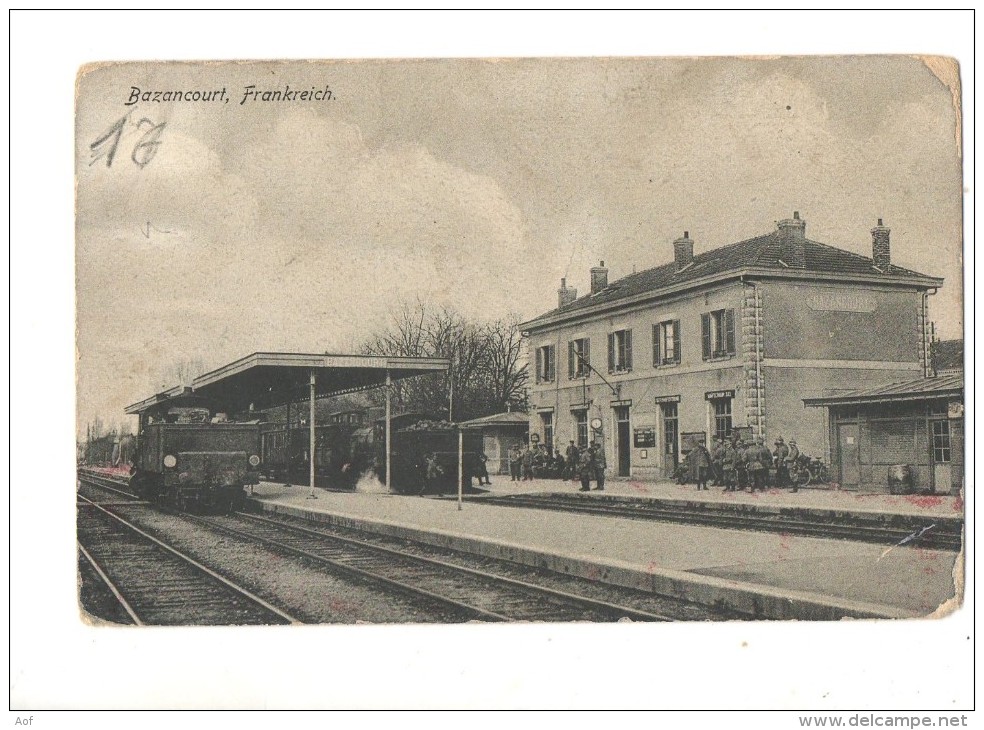 51-1444 BAZANCOURT Gare - Bazancourt