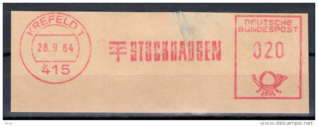 Germany Deutschland 1964 STOCKHAUSEN, Krefeld, Chemical Industry, Chemistry - Other & Unclassified