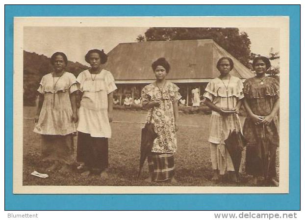 CPA Jeunes Elèves Des Soeurs D'APIA - ILES SAMOA - OCEANIE - Samoa Americana