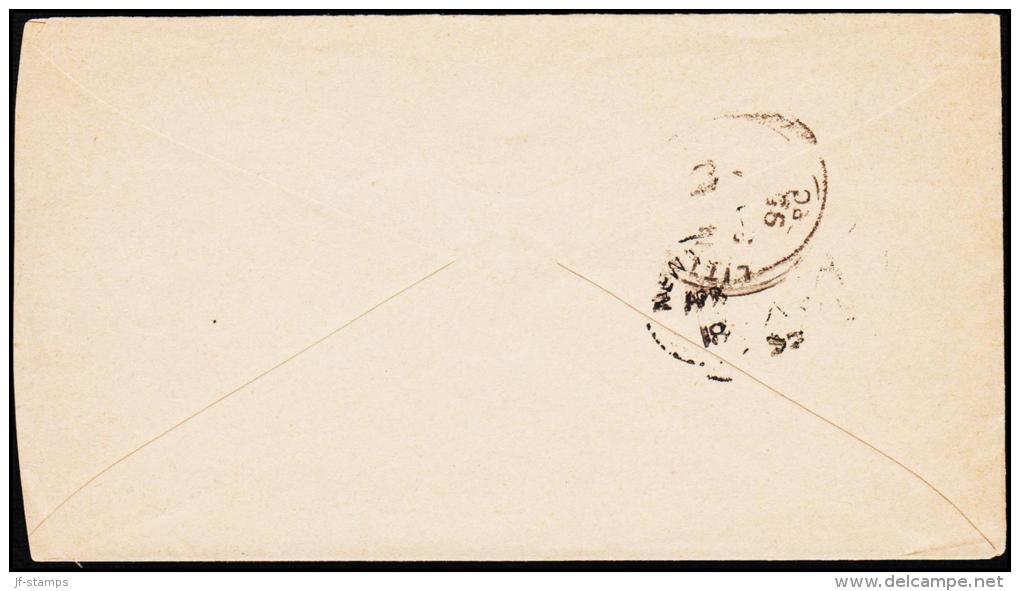 1895. 5 C + 7½ C. AMSTERDAM 7 APR 95. To Little Rock, Arkansa, USA.  (Michel: ) - JF182221 - Postal Stationery