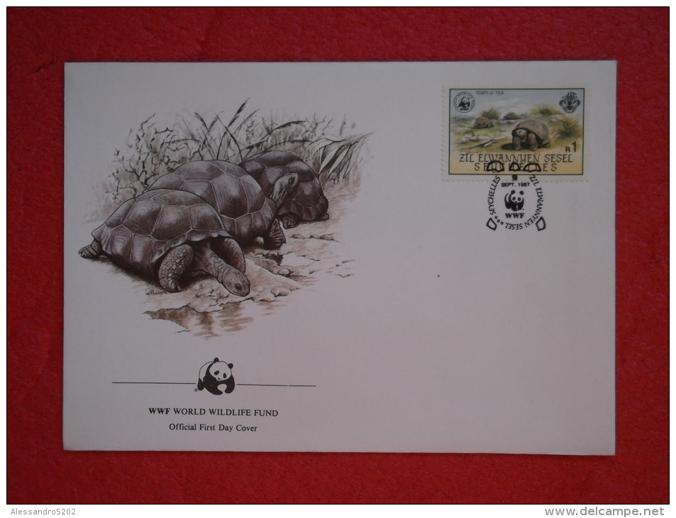Seychelles FDC Serie World Animals Widelife Fund 1987 Nice Stamp - Seychelles
