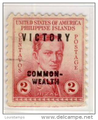 Philippines - Mi.Nr. PH - 444- 1945, Overprint - Refb3 - Filipinas