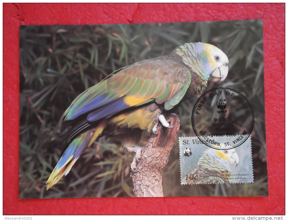 Saint Vincent Serie World Animals Widelife Fund 1989 Nice Stamp - Saint Vincent &  The Grenadines