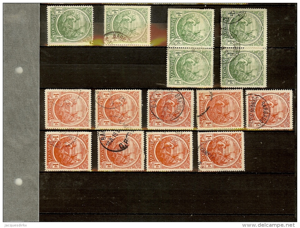 Barbados              Partijtje  Zegels  /  Lot Of Stamps       O - Barbados (...-1966)