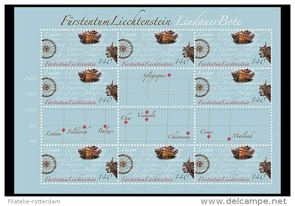 Liechtenstein - Postfris / MNH - Sheet Lindau Boodschapper 2014 - Unused Stamps