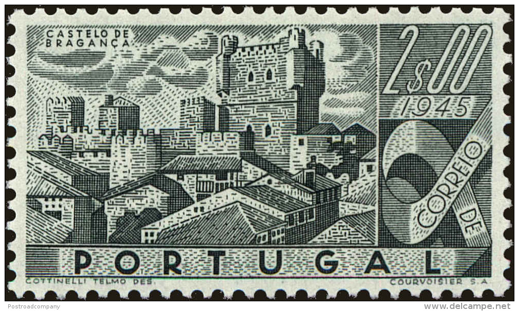Portugal Scott #668, 1946, Hinged - Unused Stamps