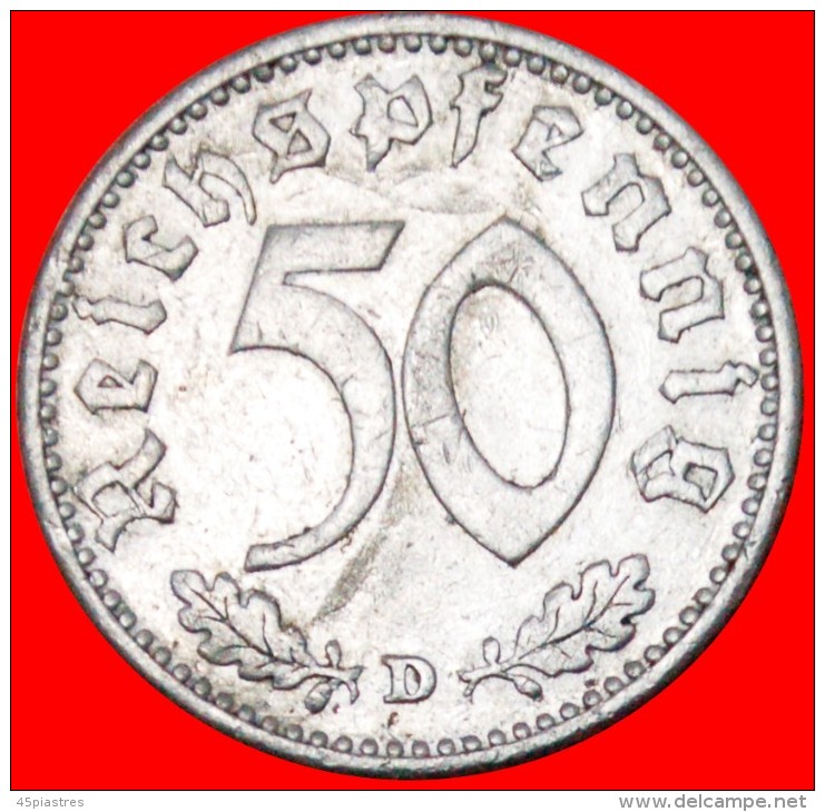 &#9733;pre SWASTIKA ISSUE: GERMANY&#9733; 50 PFENNIG 1935D! LOW START&#9733; NO RESERVE! - 50 Reichspfennig