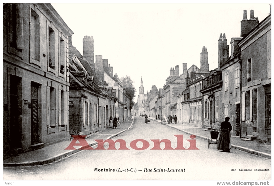 41. LOIR ET CHER - MONTOIRE. Rue Saint-Laurent. - Montoire-sur-le-Loir