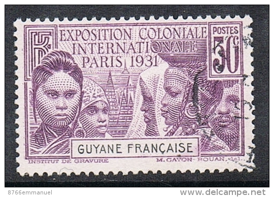 GUYANE N°134 - Oblitérés