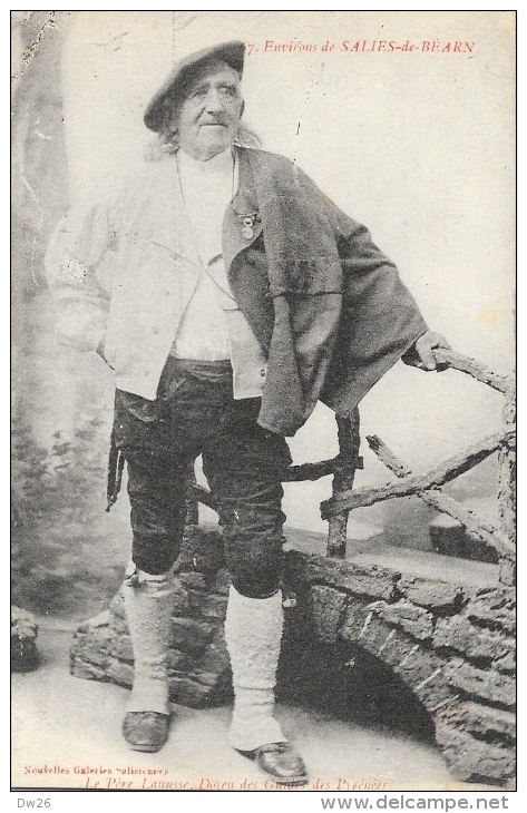 Le Père Lanusse, Doyen Des Guides Des Pyrénées - Environs De Salies-de-Béarn - Carte Nouvelles Galeries, Non Circulée - Mountaineering, Alpinism