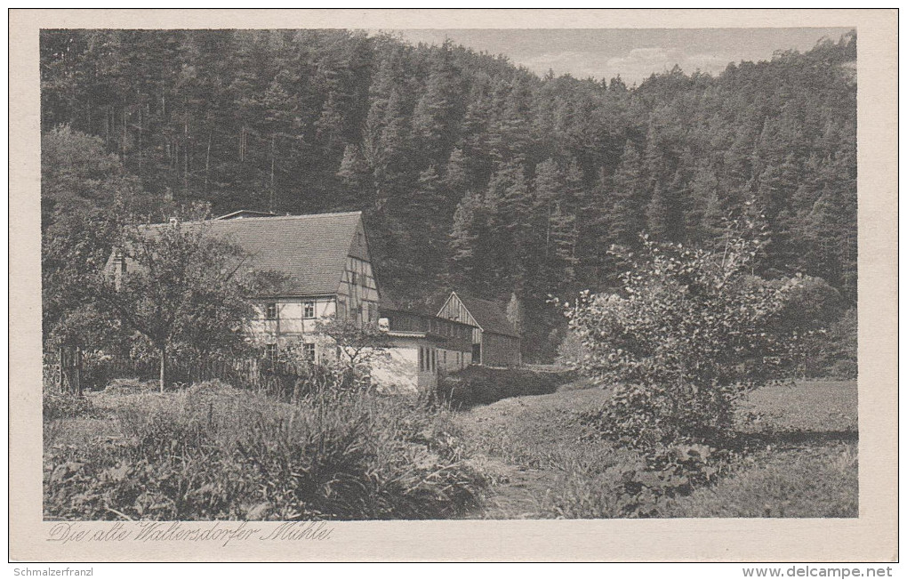 Heimatschutz AK Gasthof Alte Waltersdorfer Mühle A Waltersdorf Rathen Hohnstein Waitzdorf Porschdorf Rathewalde Schandau - Rathmannsdorf (Sachsen)