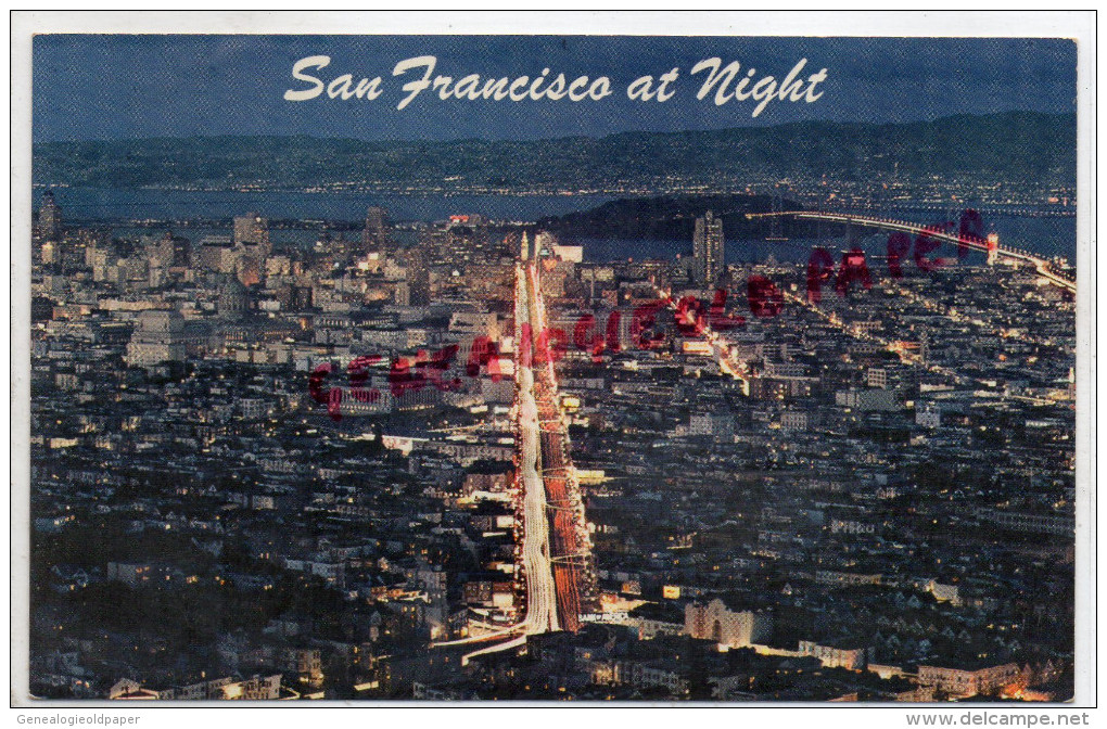 ETATS UNIS - SAN FRANCISCO AT NIGHT - Autres & Non Classés