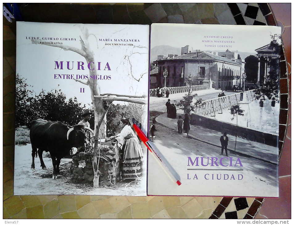 LIBROS COLECCION MEMORIA COLECTIVA MURCIANA.MURCIA LA CIUDAD Y MURCIA ENTRE DOS SIGLOS.CON FOTOGRAFIAS DE LUIS F.GUIRAO - Cultura