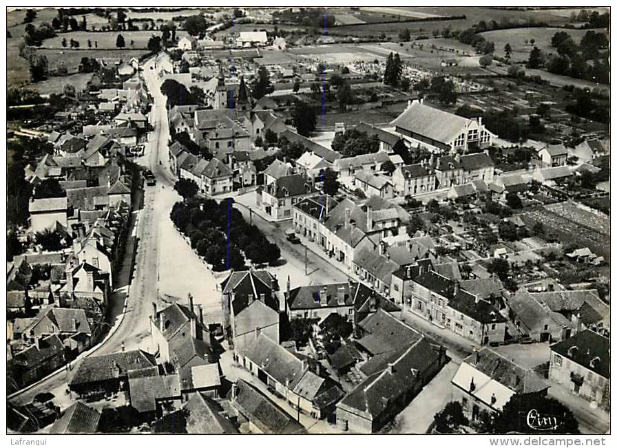 Gd Format Div- Ref P648- Nievre - Dornes - Vue Aerienne  - Carte Bon Etat  - - Autres & Non Classés