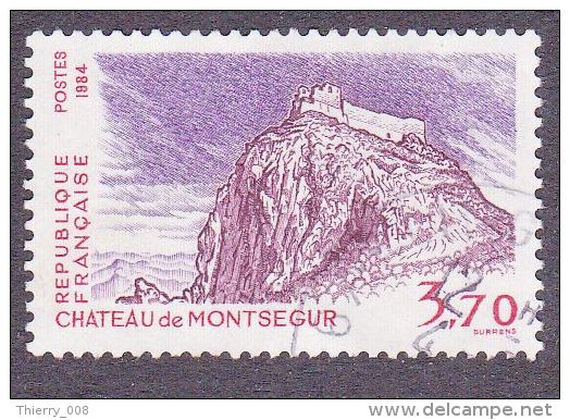 2335 France 1984 Oblitéré  Chateau De Montségur 09 Ariège - Oblitérés