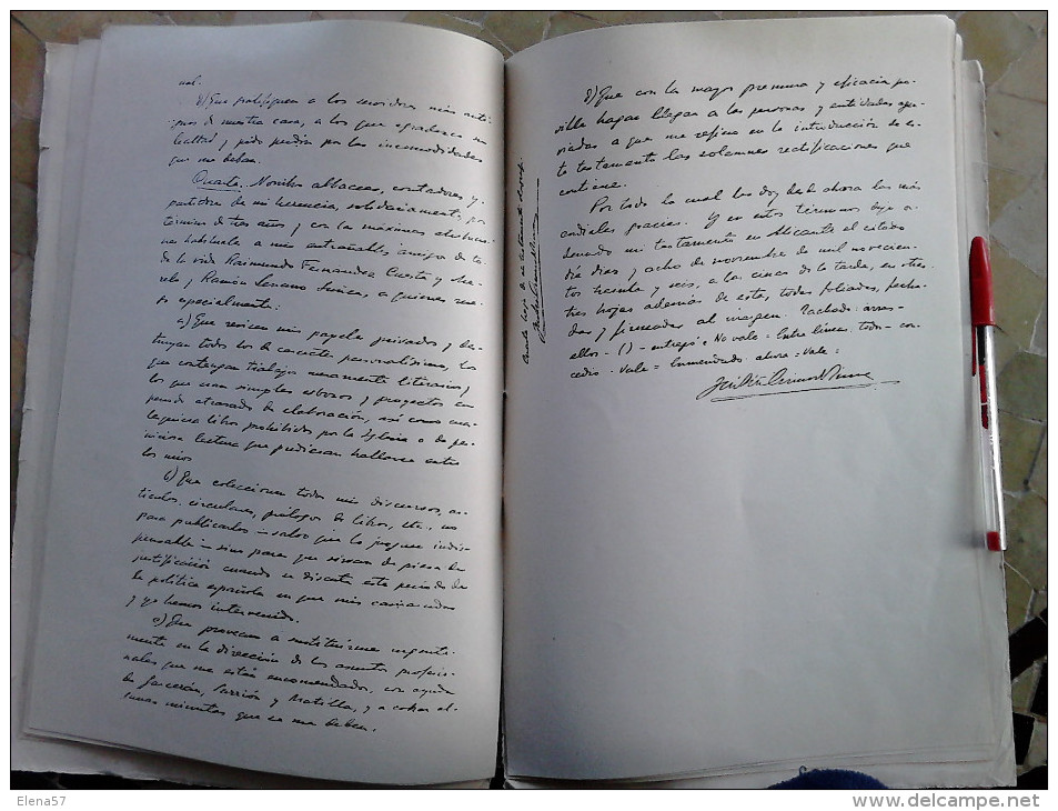 MURCIA, TESTAMENTO OLÓGRAFICO, JOSE ANTONIO PRIMO DE RIVERA Y SAENZ DE HEREDIA, 1936, FALANGE, FET, JONS.TESTAMENTO OLÓG - Geschiedenis & Kunst