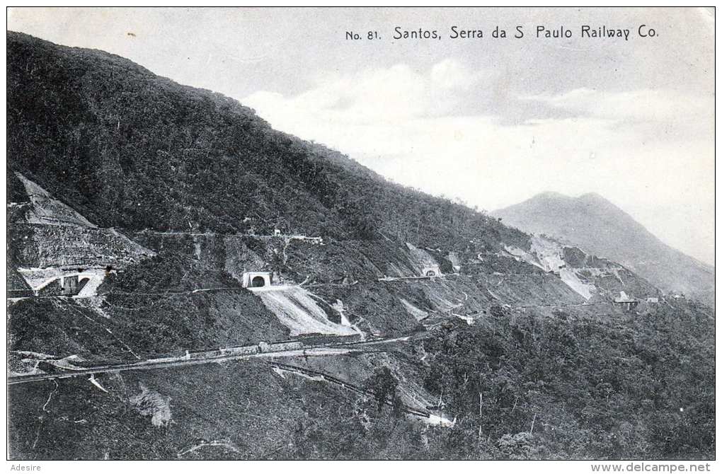 SANTOS (Brasilien) - Sierra Da S Paulo Railway Co, Um 1905 - Sonstige & Ohne Zuordnung