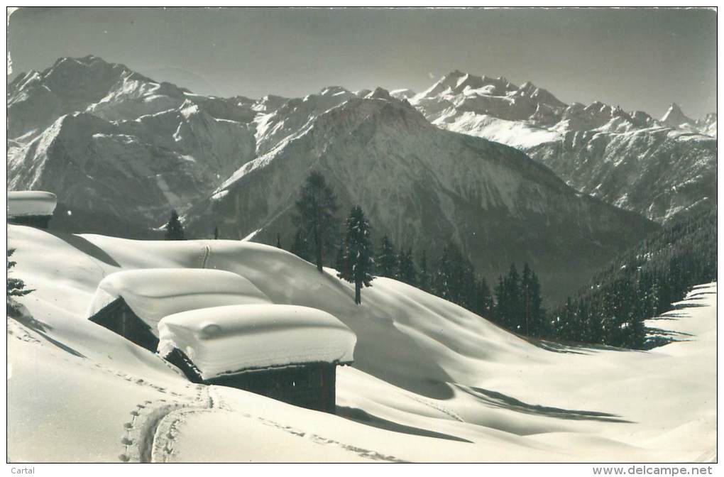 Winterlandschaft Bei Riederalp - Fletschhorn - Mischabel - Matterhorn - Riederalp