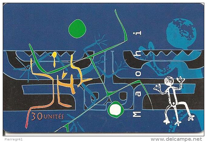 CARTE*-PUCE-POLYNESIE-30U-PF63-GEMA-ART MAOHI 97-BLEU-97/06-UTILISE-TBE- - Polynésie Française