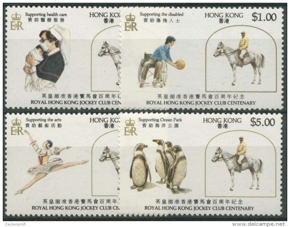 Hongkong 1984 Royal Hongkong Jockey Club Pferde 435/38 Postfrisch - Neufs