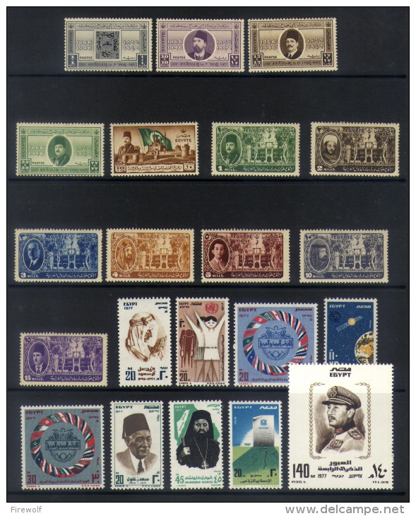 A37 - Egypt - Lot Unused Stamps - Sonstige & Ohne Zuordnung