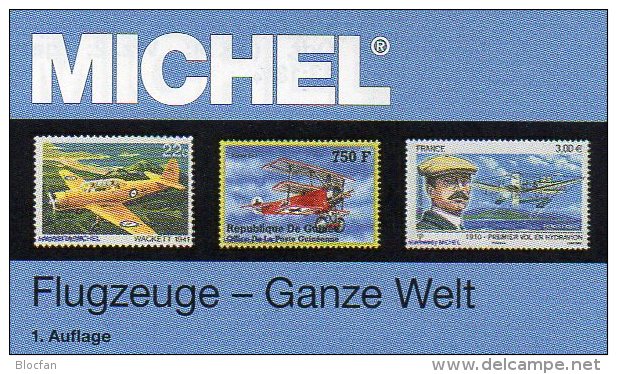 Motiv Katalog Flugzeuge Ganze Welt MlCHEL 2015 Neu 64€ Airplanes Topic Stamps Catalogue Of The World 978-3-95402-110-9 - Allemand