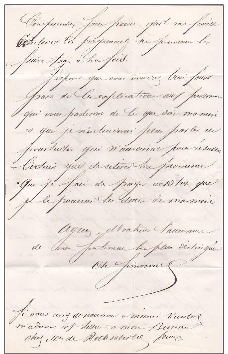 760 - LAC  NAPOLEON   14     10.5.1855  EOILE DE PARIS  à  RICEYES - 1849-1876: Periodo Classico