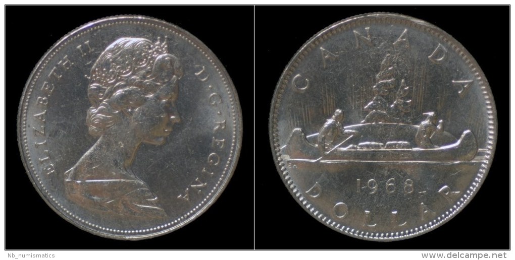 Canada 1 Dollar 1968- Voyageur - Canada