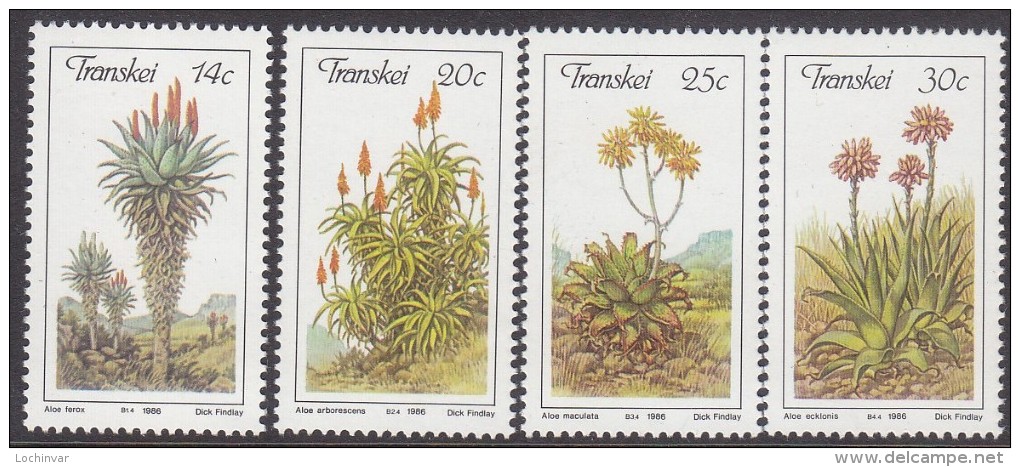 TRANSKEI, 1986 ALOES 4 MNH - Transkei