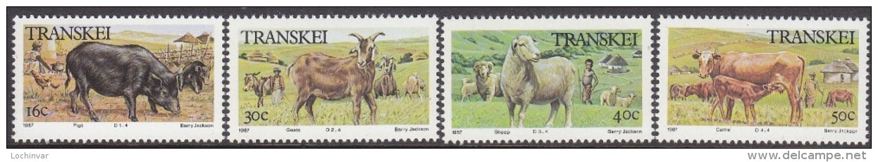 TRANSKEI, 1987 DOMESTIC ANIMALS 4 MNH - Transkei