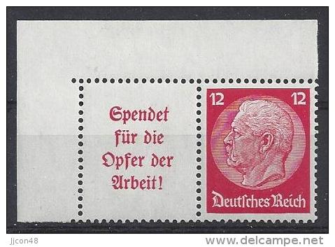 Germany 1934 Hindenburg (**) Mi. W 61 - Se-Tenant