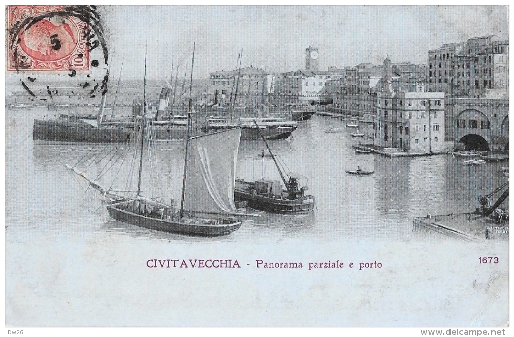 Civitavecchia - Panorama Parziale E Porto - N°1673 - Civitavecchia